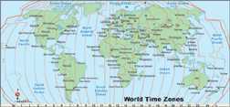 World Time Zone Map